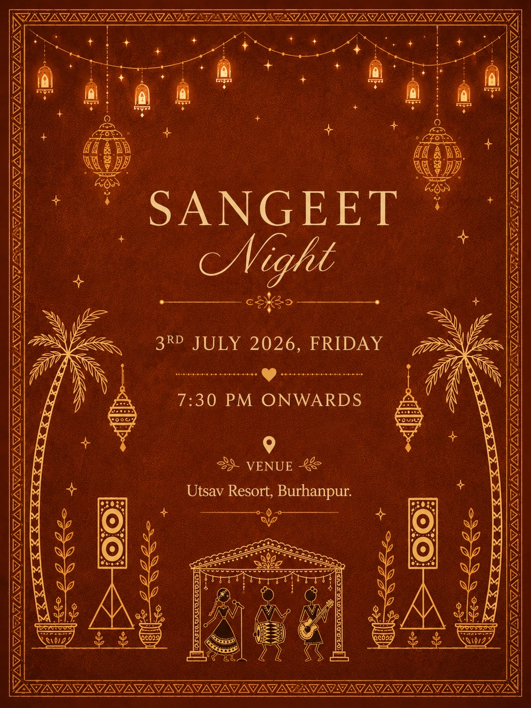 Sangeet Night — 3rd July 2026